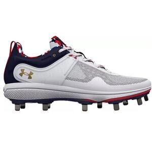 Under Armour Womens Size 7 Softball Cleats NEW Metal $99 Freedom Glyde MT USA